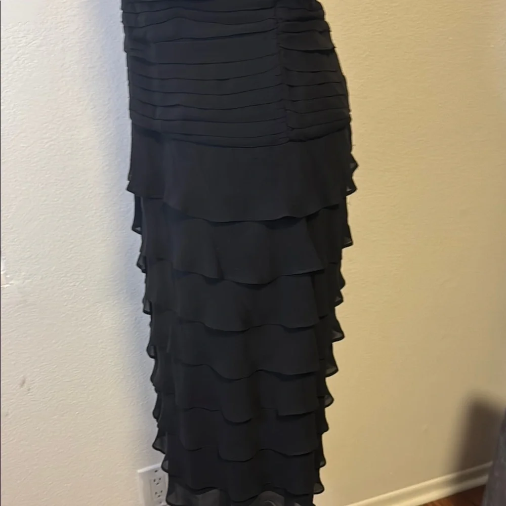 Tadashi Elegant Black Lace Halter Dress - Picture 5 of 7